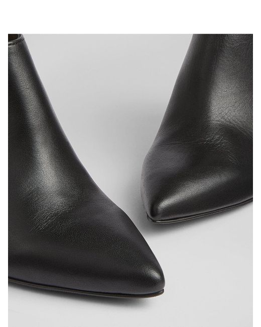 L.K.Bennett White Women's Elle Leather Shoe Boots