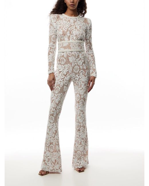 Nadine Merabi Natural Bella Light Nude Jumpsuit