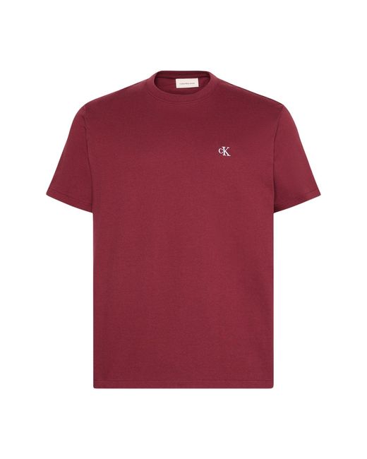 Calvin Klein Embroidered Monogram Logo Relaxed T-Shirt for men