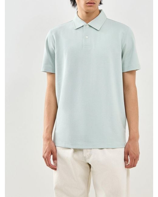 SELECTED Blue Aiden Polo Shirt for men