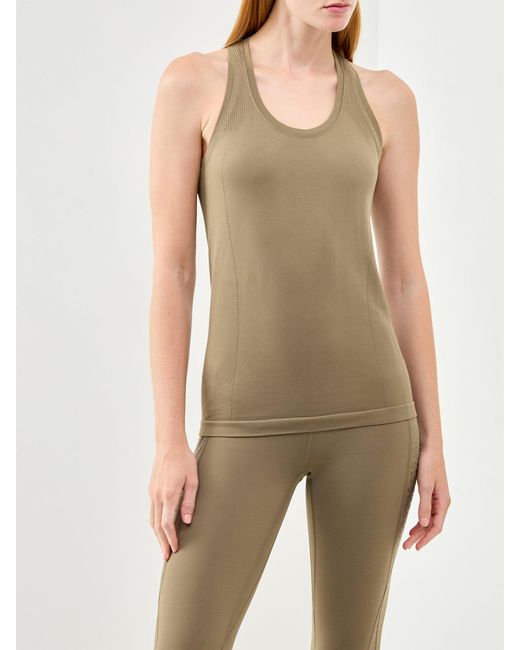 Sweaty Betty Natural Athlete Seamless Workout Tank Top Khaki