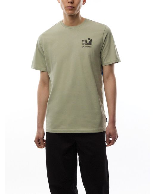 Columbia Green Explorers Canyon Back Ss Tee for men