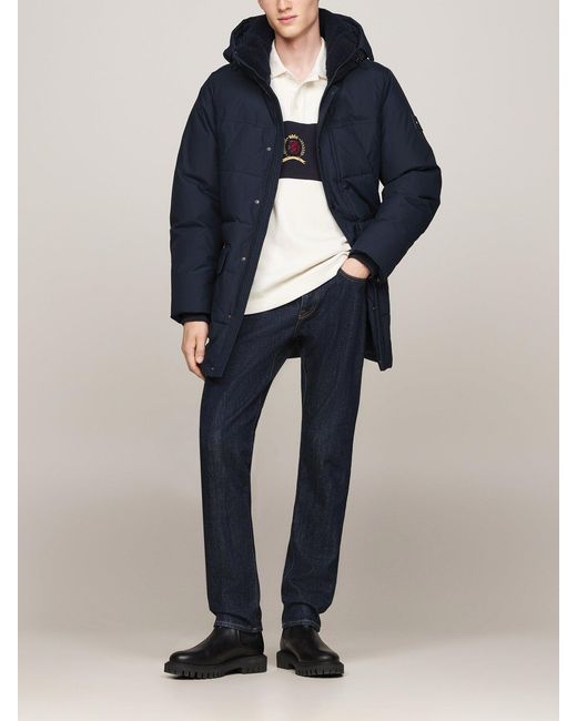 Tommy Hilfiger Blue Rockie Thermal Utility Puffer Parka for men