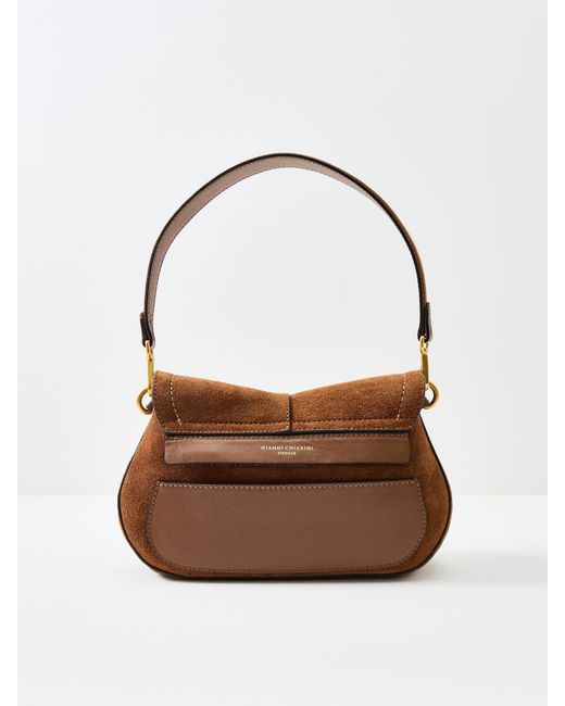 Gianni Chiarini Brown Helena Round Small Shoulder Bag