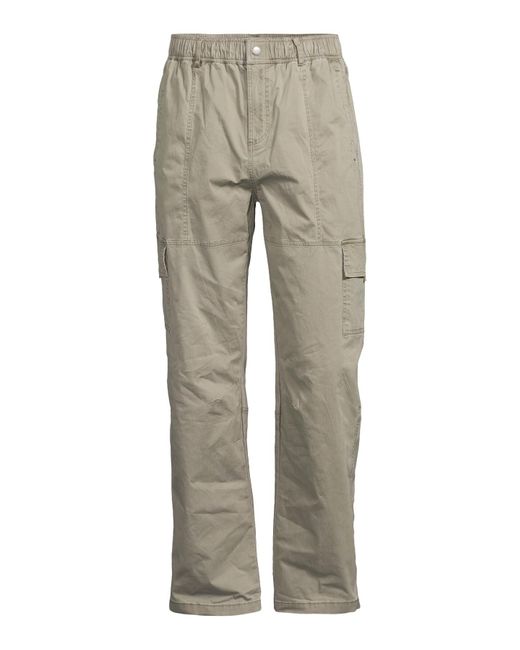 HERA Gray Men's Washed Utility Relaxed Cargos for men