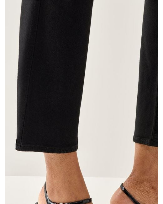 PAIGE Black Cindy Clean Hem Jeans