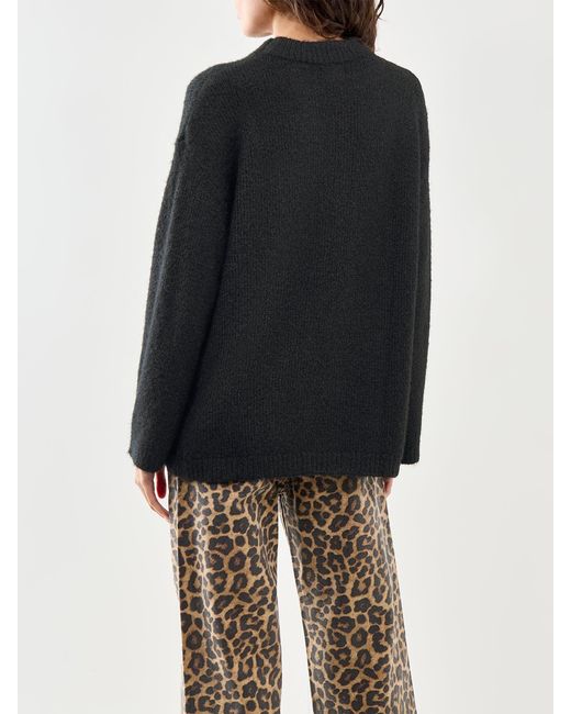 Pretty Lavish Black Cece Fluffy Jumper