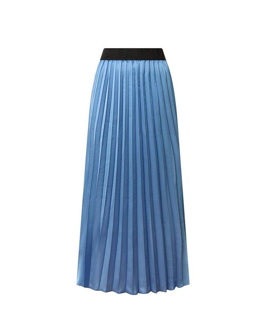 James Lakeland Blue Pleated Maxi Skirt