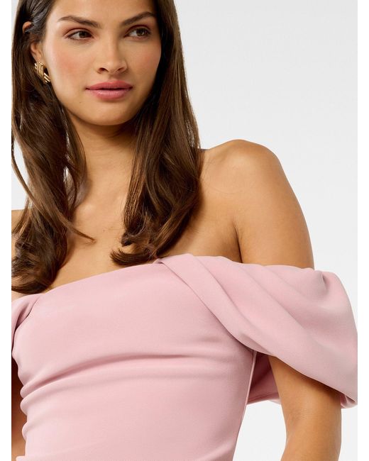 Forever New Pink Jacinta Off Shoulder Top