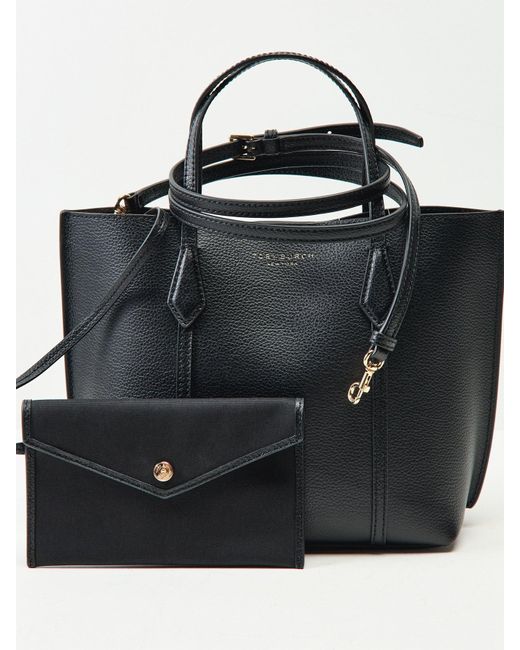 Tory Burch Black Perry Small Tote Bag