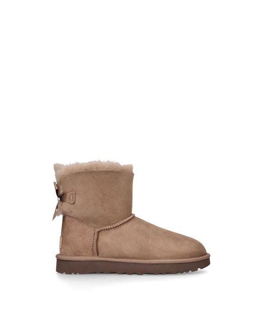 Ugg Brown Mini Bailey Bow Ii Boots