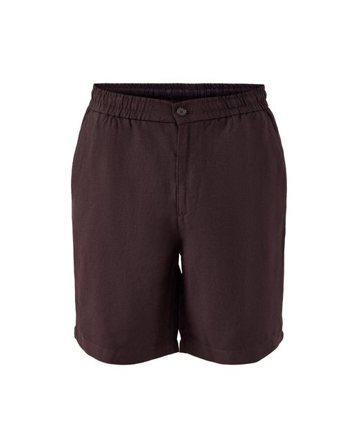Lacoste Purple Classic Fit Cotton-Linen Shorts Dark for men