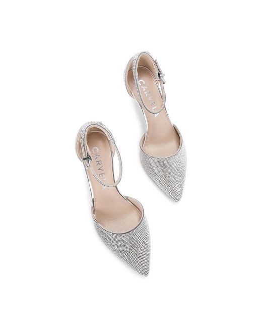 Carvela Kurt Geiger White Shine Court