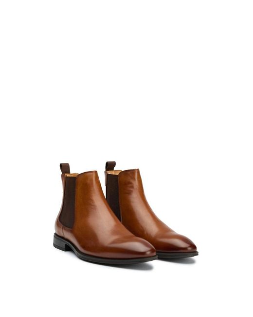 Sole Ldn Brown Ludo Suede Chelsea Boots for men