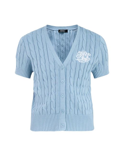 Ralph Lauren Blue Cable Knit Cardigan