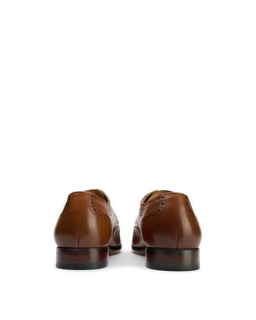 Simon Carter Brown Arne Brogue Shoes for men