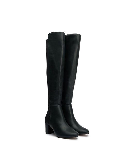 V.Gan Black Vegan Suga Knee High Boots