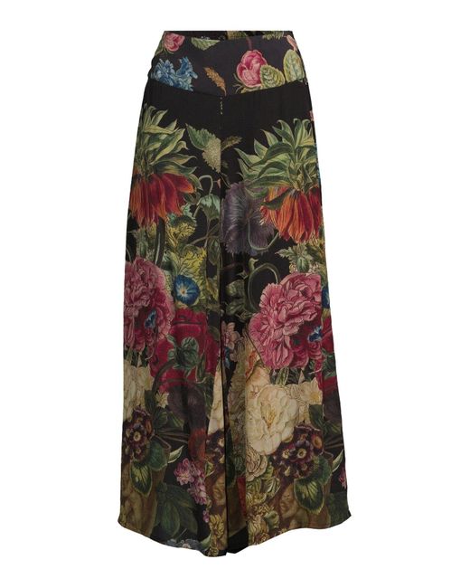 One Hundred Stars Black Women's Crepe Palazzo Pants