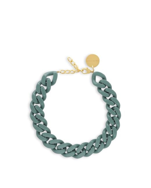 Vanessa Baroni Blue Women's Flat Chain Necklace