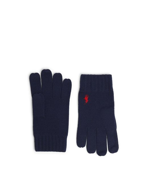 Polo Ralph Lauren Blue Polo Merino Glove for men