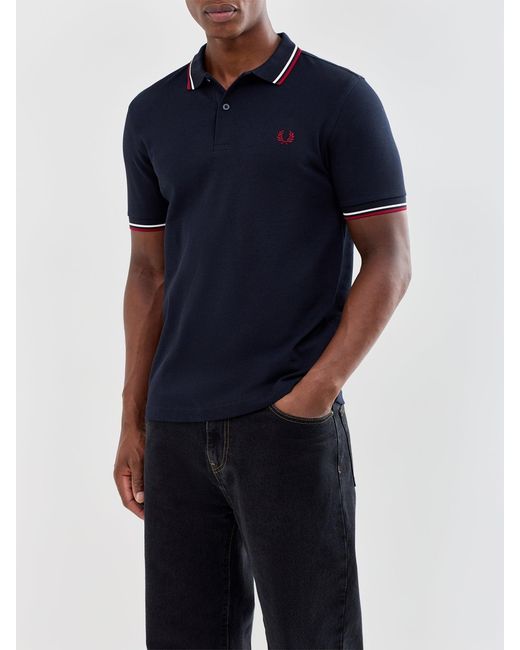 Fred Perry Black Twin Tipped Shirt for men