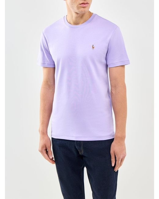 Polo Ralph Lauren Purple Pima Soft Touch T-Shirt for men