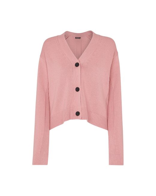 Whistles Pink Women's Nina Button Front Cardigan