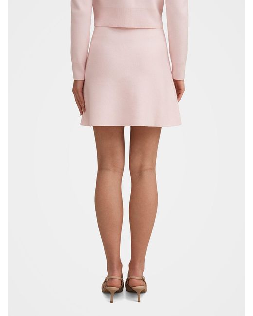Forever New Pink Aria Knitted Mini Skirt
