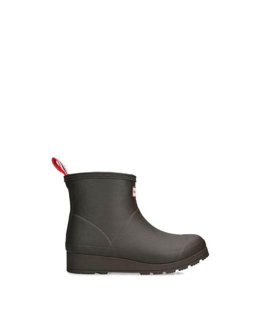Hunter White Play Shearling Insulated Short Wellington Boots B