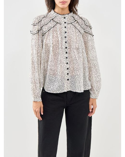 Isabel Marant White Christa-Ga Blouse Multi