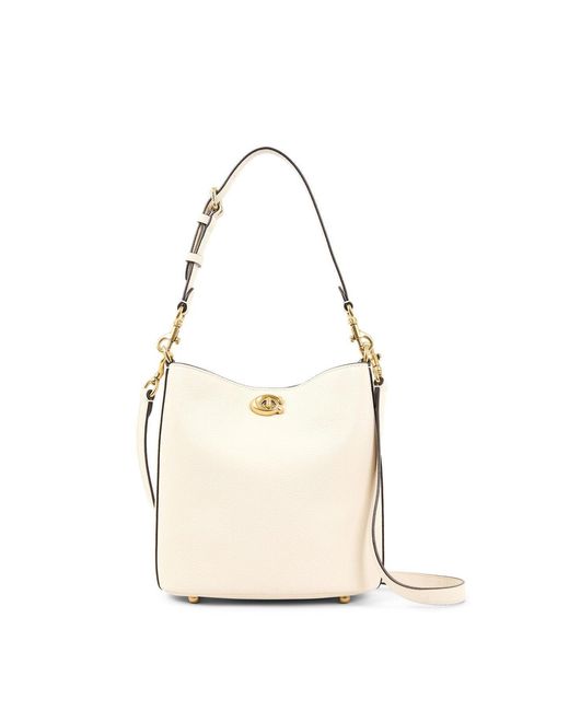 COACH White Women's Willow Soft Bucket Bag 19