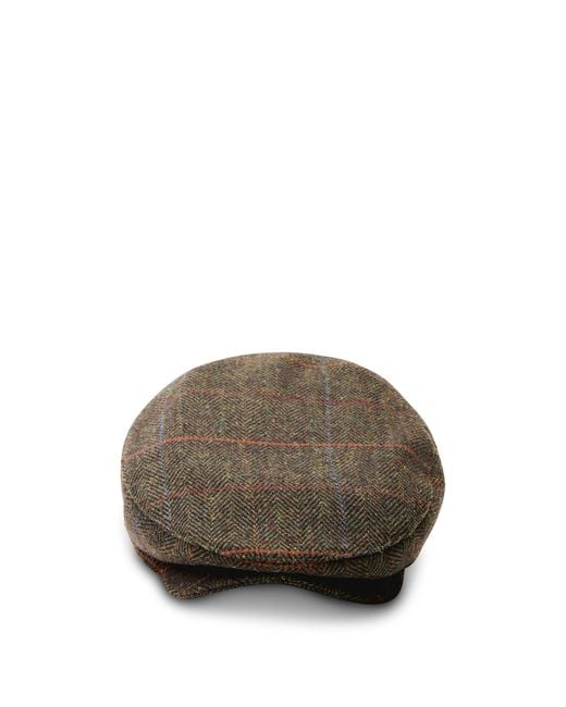 Barbour Brown Wilkin Flat Cap for men