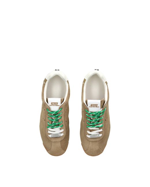 Steve Madden Metallic Mirage Trainers Tan