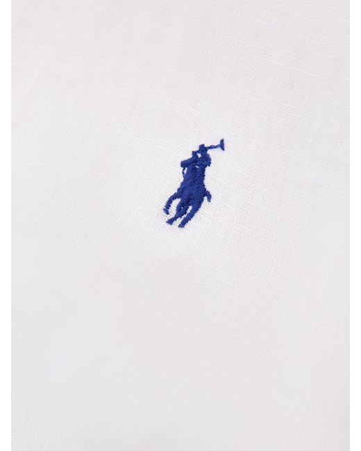 Polo Ralph Lauren White Custom Fit Shirt for men