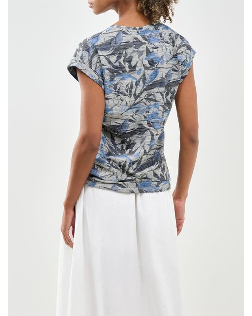 Soya Concept Blue Galina Short Sleeve T-Shirt Multi
