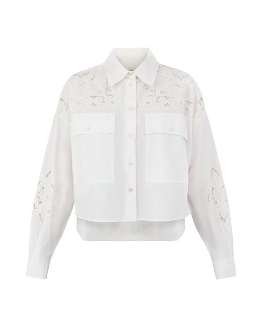 Weekend by Maxmara White Ariano Embroidered Shirt