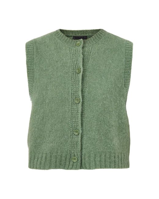 Oska Green Weste 504 Cardigan