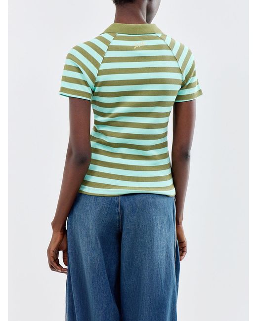 Damson Madder Green Delphi Polo Top