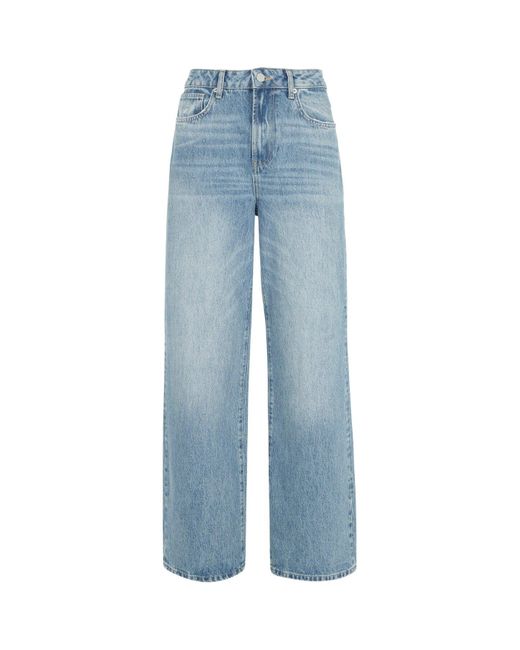 Mint Velvet Blue Women's Light Indigo Wide Jeans