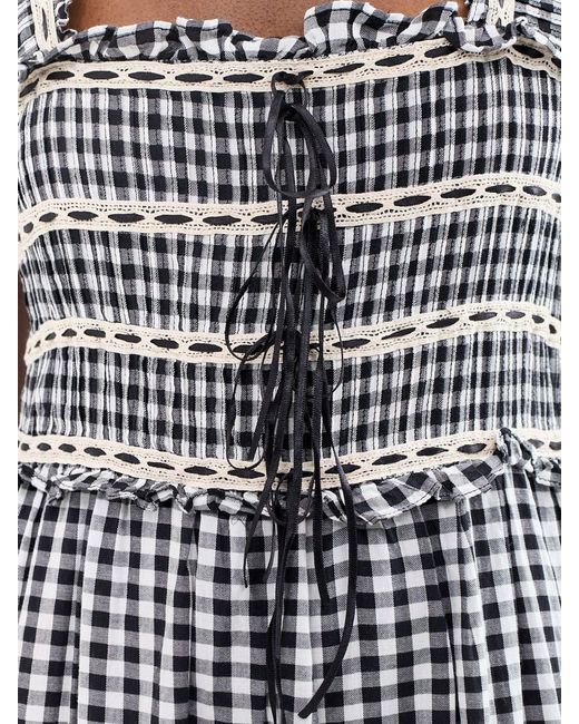 Rixo White Chandra Midi Dress Multi