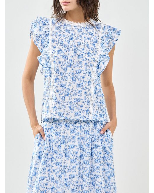 Vero Moda Blue Bliss Sleeveless Detail Blouse