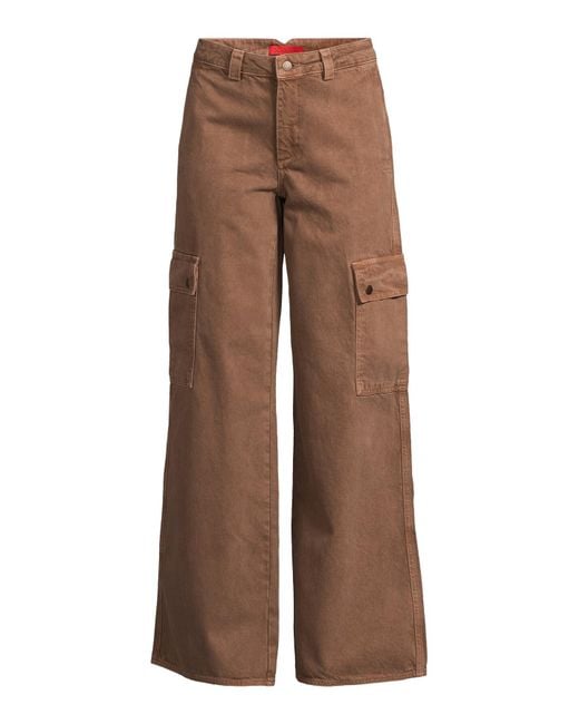 MAX&Co. Brown Women's Lume Cargo Trousers
