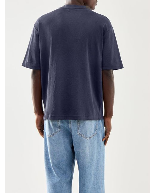 SELECTED Blue Loose Oscar Short Sleeves O Neck Tee for men