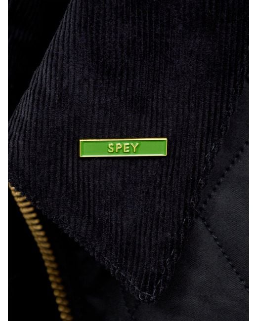 Barbour Black Icons Quilted Spey Wax Jacket