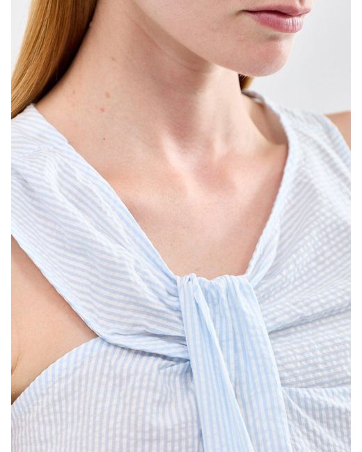SELECTED Blue Hannah Twist Top