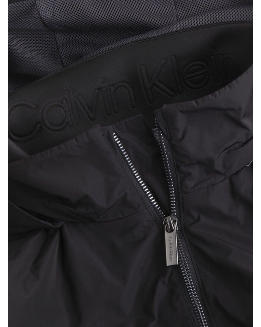 Calvin Klein Black Hooded Windcheater Jacket for men