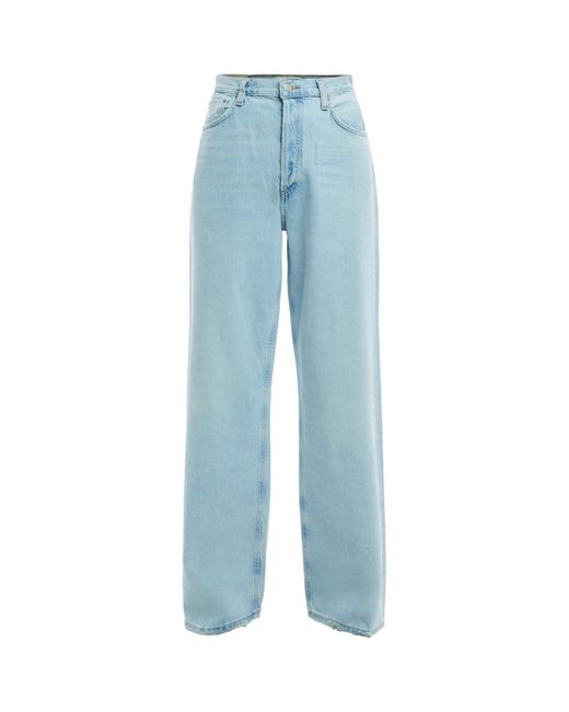Agolde Blue Women's Low Slung baggy Jeans