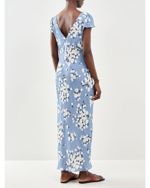 Rixo Blue The Cathy Dress