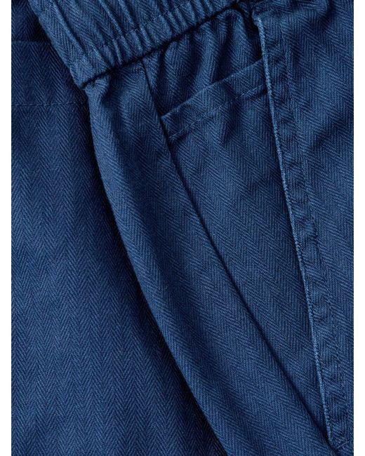 Farah Blue Drawstring Trousers for men