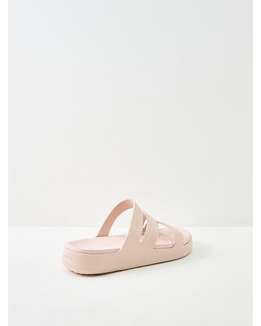 CROCSTM Pink Getaway Strappy Sandals Nude